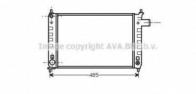AVA QUALITY COOLING ol2046 -  Радиатор, охлаждение двигателя